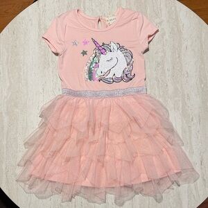 Bitween Little Girl Unicorn Tulle Dress *4 *MINT